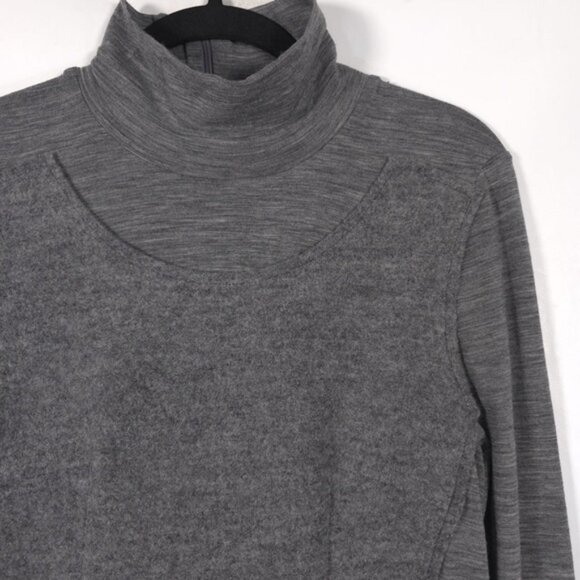 SPORTMAX‎ Teismo Dress Double Layer WOOL Knit Midi Turtleneck No Size Tag LARGE - Picture 11 of 16